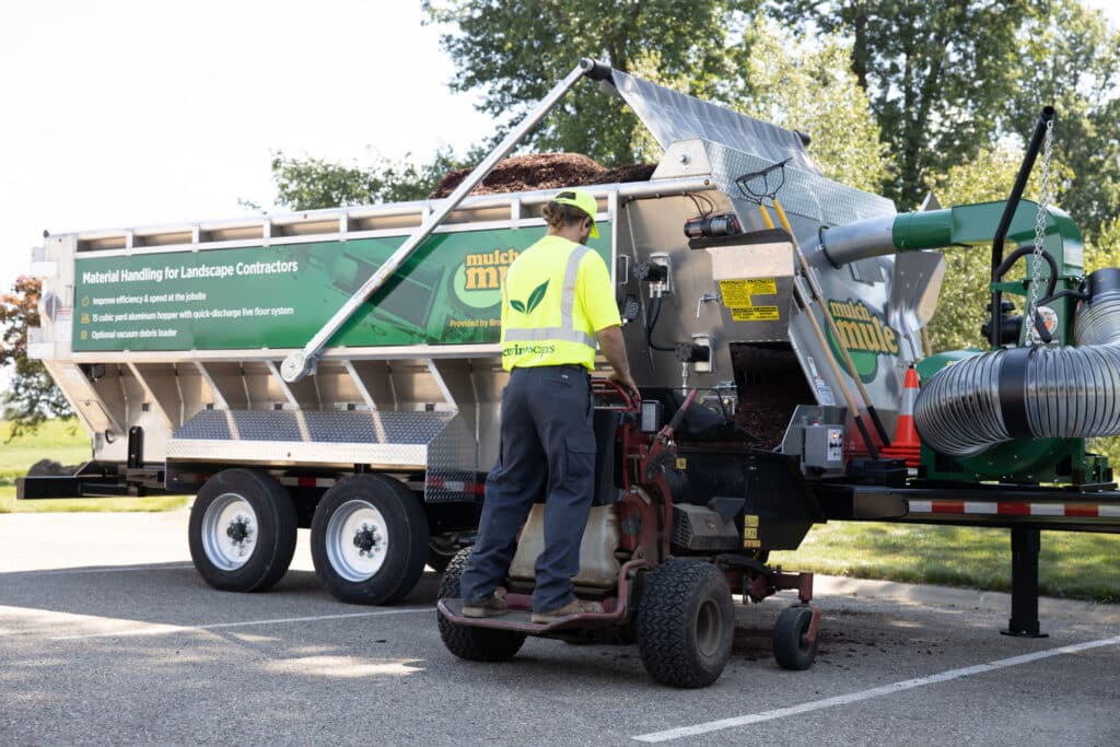 Mulch Mule equipment for efficient landscaping and material handling by contractors.