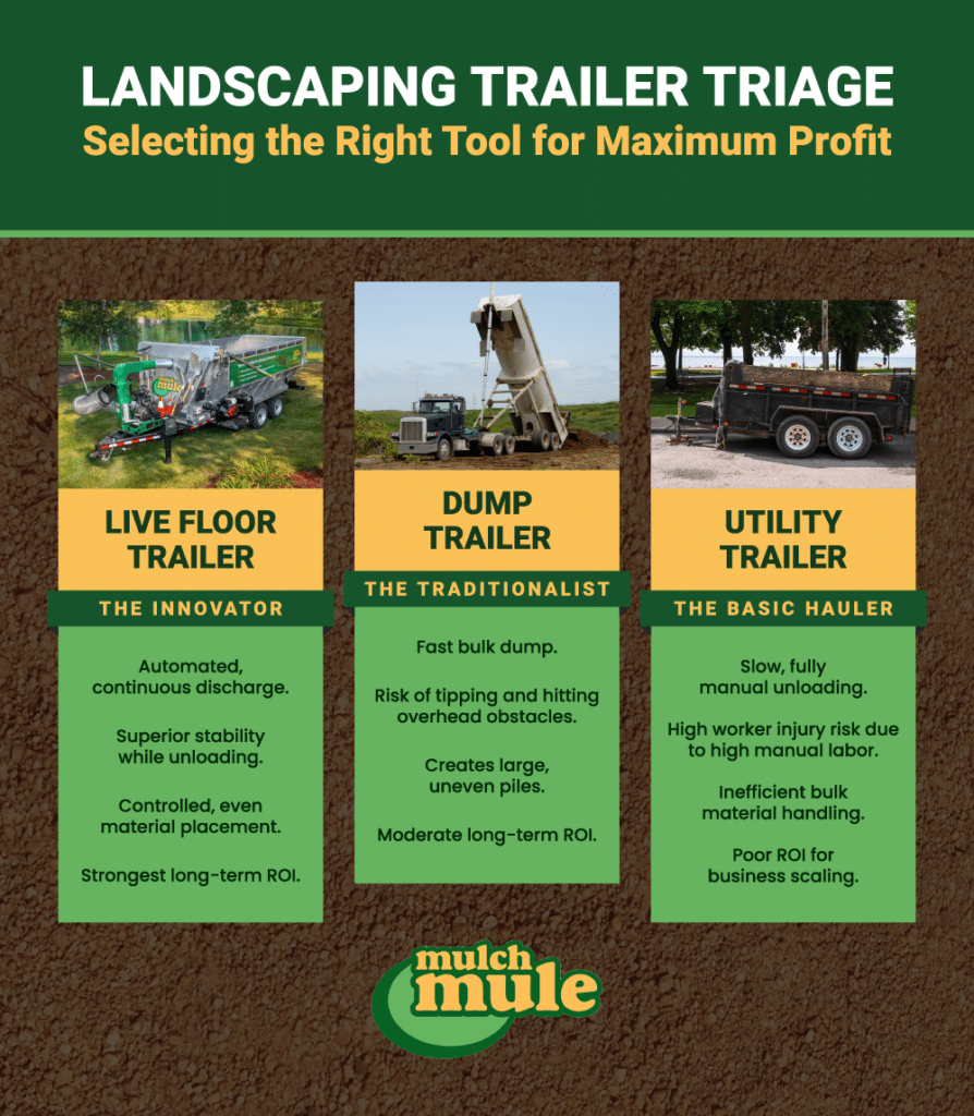Landscaping trailer guide for selecting optimal tools to maximize profit.