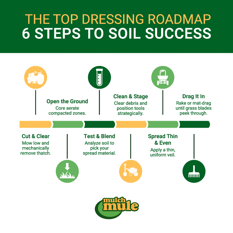 Six essential steps for successful soil top dressing for optimal garden health.
